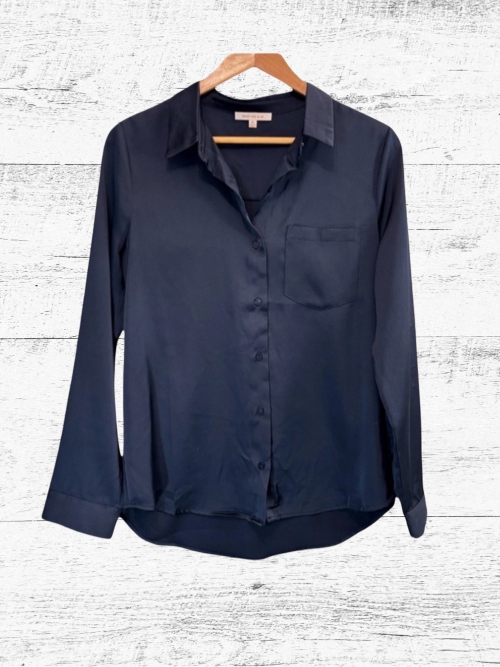 Skies Are Blue Navy Button-Down Shirt